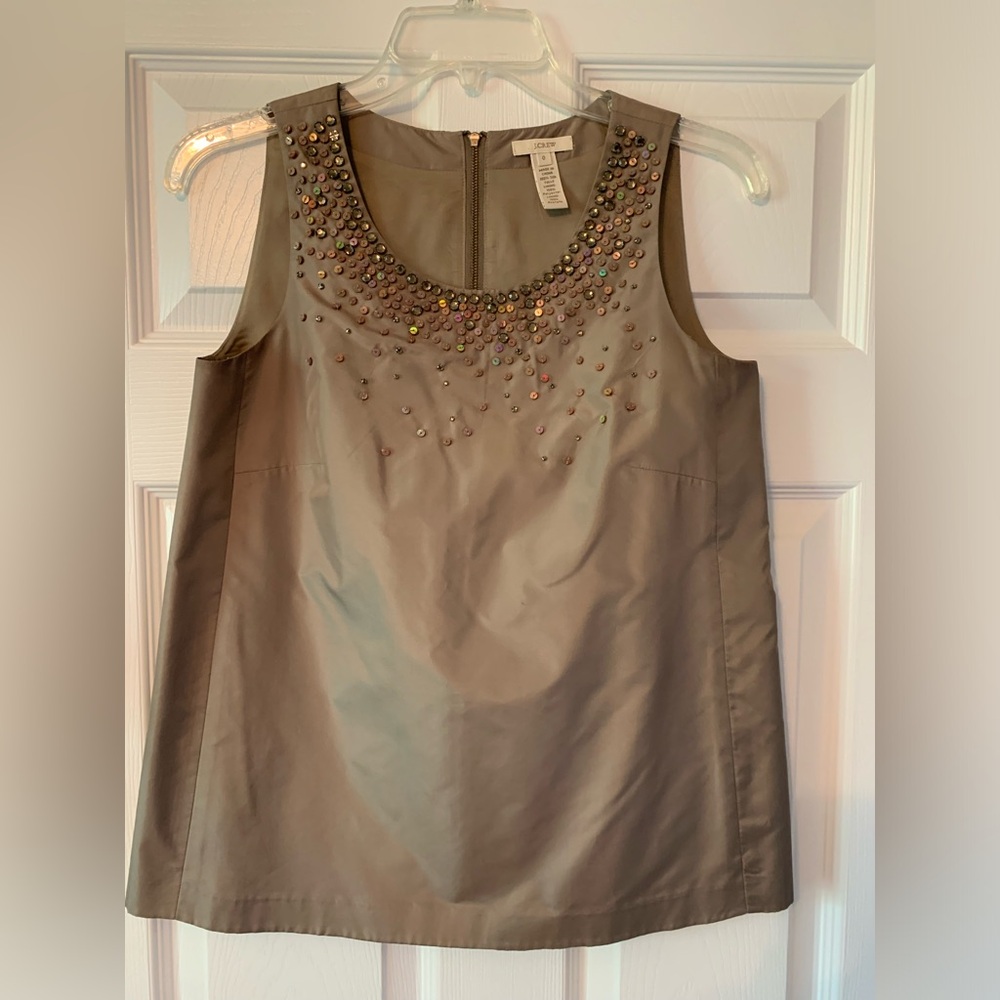 J Crew 100% Silk Top- Size 0